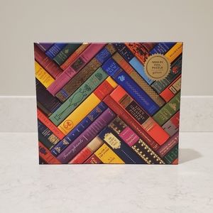 Galison 1000 Piece Foil Jigsaw Puzzle - Vintage Library